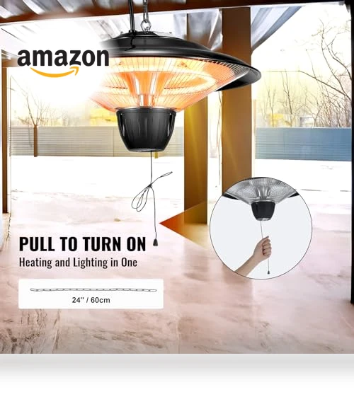 Hanging Patio Heater — Patio Heaters, VEVOR