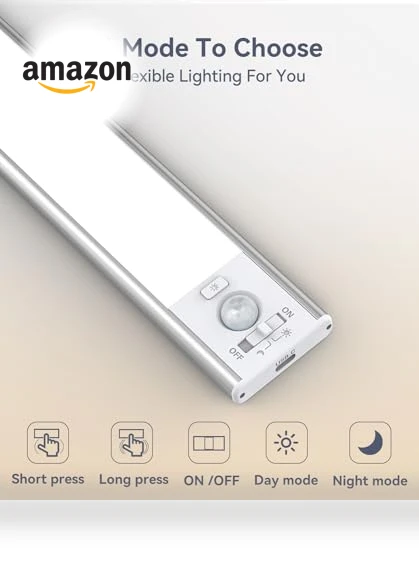 LED Motion Sensor Light Indoor — Under-Cabinet Lights, DiDiSky