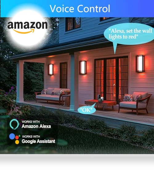 LED Smart Outdoor Wall Lights — Garden Illumination, WISELUME