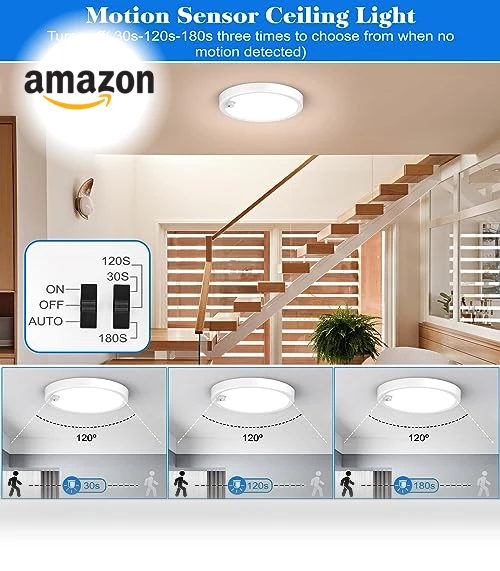 Motion Sensor Ceiling Light — Overhead Lighting, KEPLUG