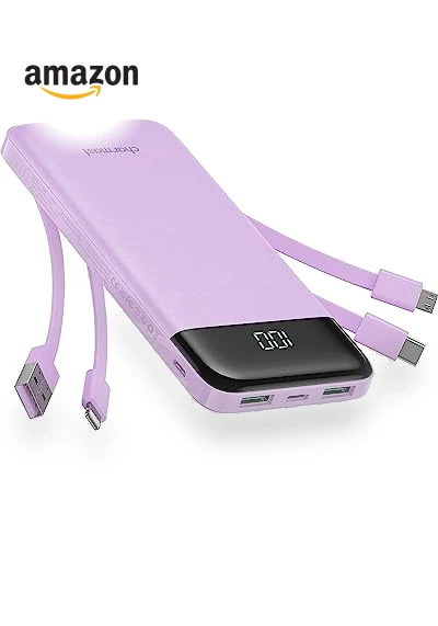 Portable Charger with Built-in Cables — Charging Solutions, Charmast
