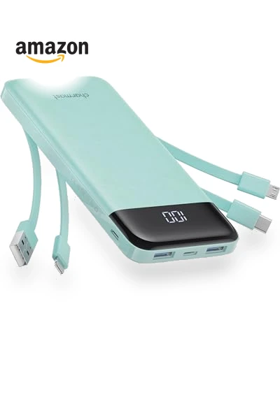 Portable Charger with Built in Cables — Chargers, Charmast