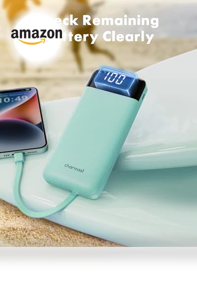 Portable Charger with Built in Cables — Chargers, Charmast