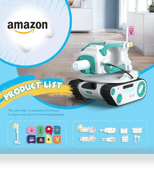 RC Battle Tank for Eilik Robots — Interactive Figures & Robots, Energize Lab