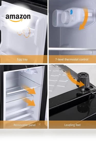 Refrigerator 2 Door Top-Freezer — Mini Fridges, KRIB BLING