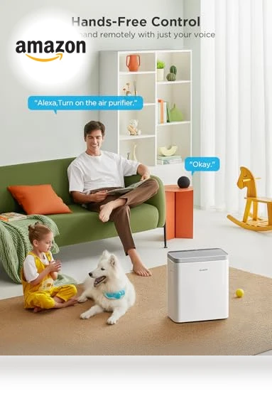 Smart Air Purifier for Large Home Rooms — HEPA Air Purifiers, GoveeLife