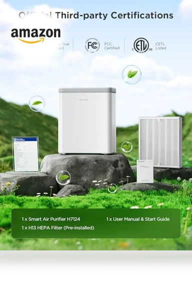 Smart Air Purifier for Large Home Rooms — HEPA Air Purifiers, GoveeLife