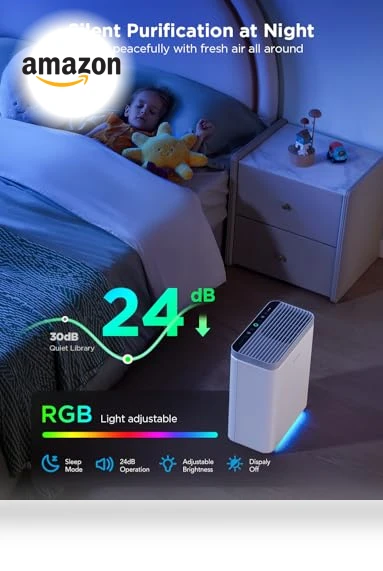 Smart Air Purifier for Large Home Rooms — HEPA Air Purifiers, GoveeLife
