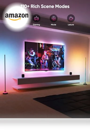 Smart RGB LED Floor Lamp with Music Sync — LED Strips, APPECK