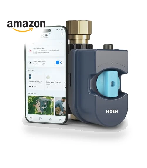 Smart Water Monitor and Automatic Shutoff Sensor — Water Leak Detection Systems, Moen