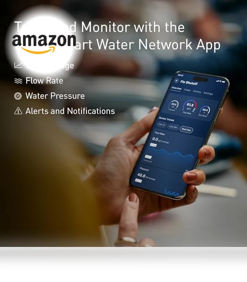 Smart Water Monitor and Automatic Shutoff Sensor — Water Leak Detection Systems, Moen