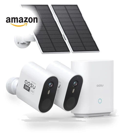 Solar Security Cameras Wireless Outdoor — Security Cameras, AOSU
