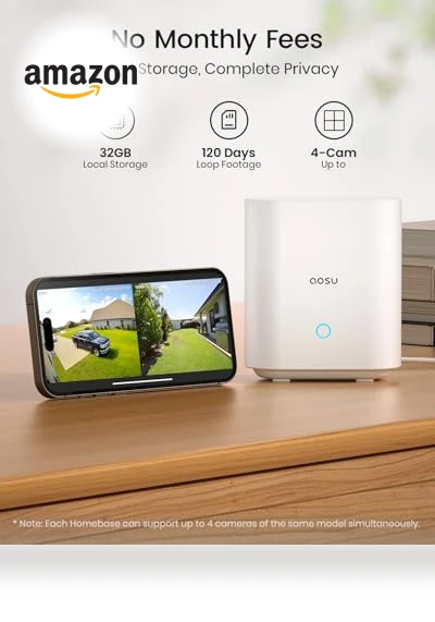 Solar Security Cameras Wireless Outdoor — Security Cameras, AOSU