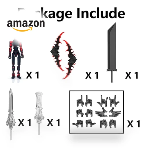 Titan 13 Robot Dummy Action Figure Set — Collectible Statues, Qoopower