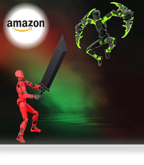 Titan 13 Robot Dummy Action Figure Set — Collectible Statues, Qoopower