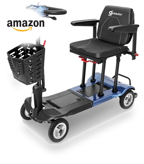 Ultra Lightweight Folding Electric Mobility Scooter — Push Scooters, Aotedor