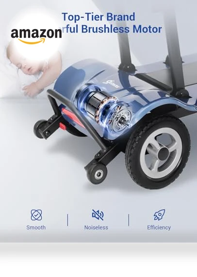 Ultra Lightweight Folding Electric Mobility Scooter — Push Scooters, Aotedor