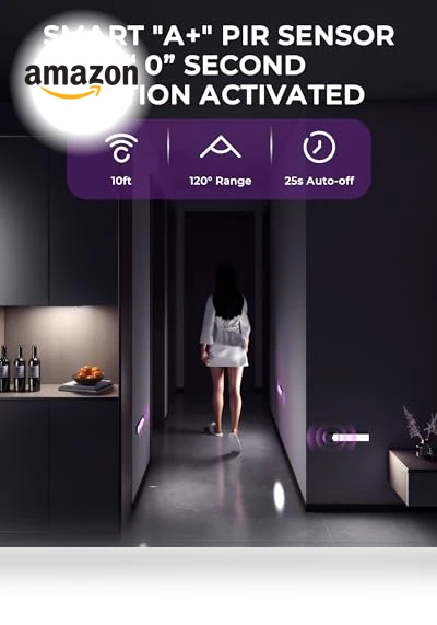 Under Cabinet Lights Motion Sensor Light Indoor — Step Lights, ASOKO HOME