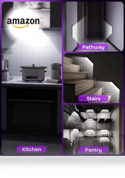 Under Cabinet Lights Motion Sensor Light Indoor — Step Lights, ASOKO HOME