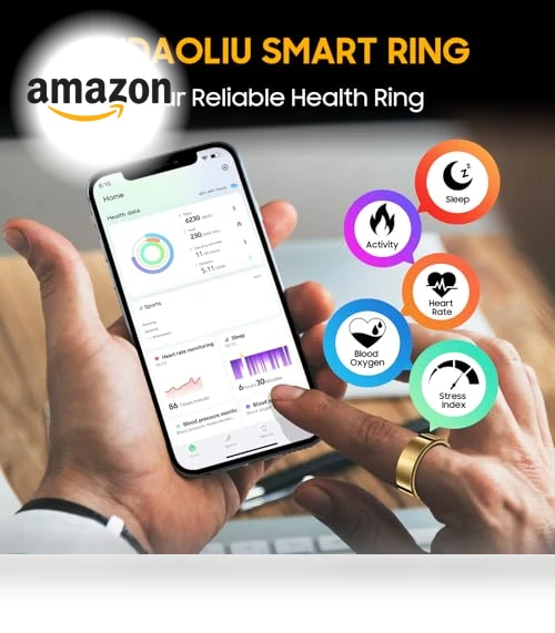 Wearable Fitness Ring Health Tracker — Fitness & Activity Monitors, BUDAOLIU