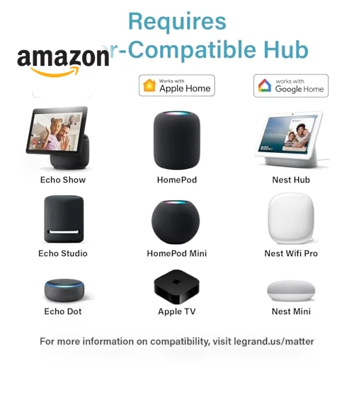 Wi-Fi Matter Smart Plug — Smart Home Hubs & Controllers, Legrand