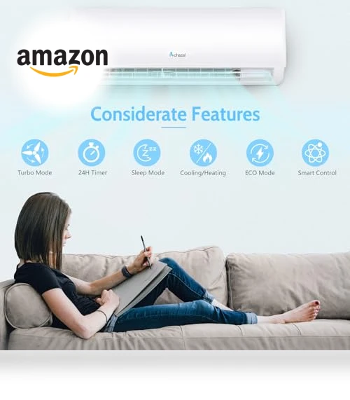 Wifi Enabled Mini Split Air Conditioner & Heater — Split-System, ACHAZEL