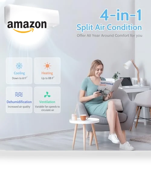 Wifi Enabled Mini Split Air Conditioner & Heater — Split-System, ACHAZEL