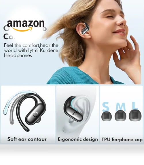 Wireless Earbuds Bluetooth Headphones Sport — Headphones, kurdene