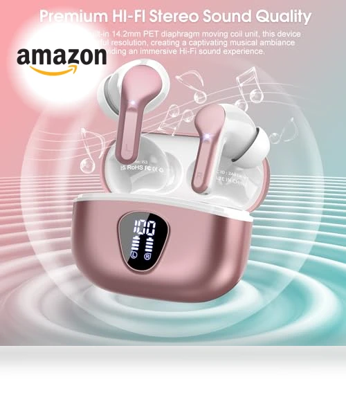 Wireless Earbuds with ENC Noise Cancelling Mic — Audio Gear, BESNOOW