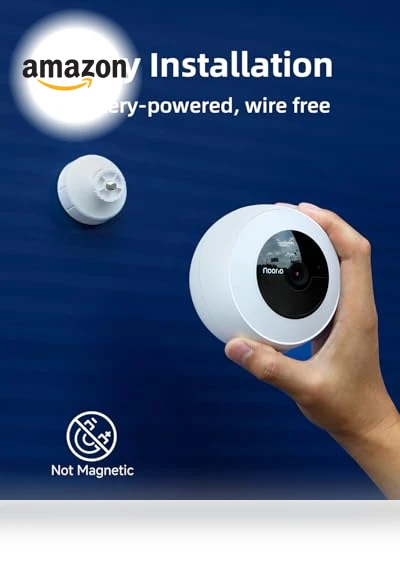 Wireless Outdoor Security Camera with Spotlight — Security Cameras, Noorio