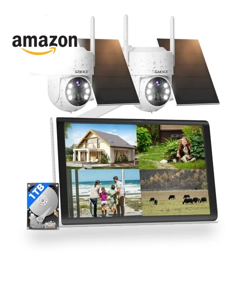 Wireless Solar Camera System Outdoor — Security Cameras, GAIEXCE