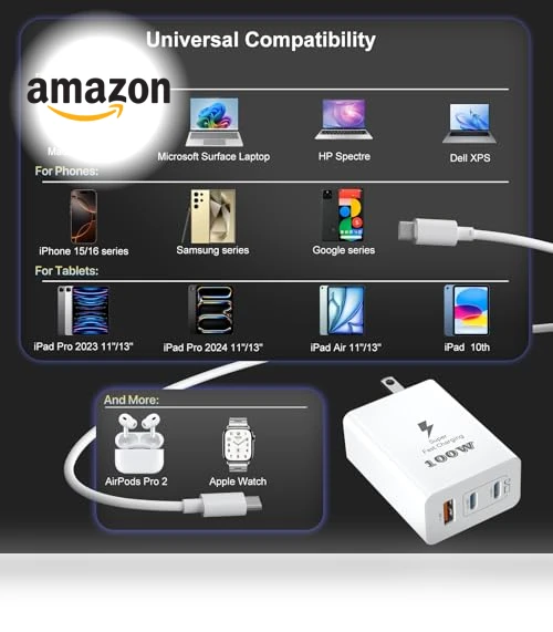 100W USB C Charger Block with 10 FT Type C Cable — Charging Solutions, Shenzhen Xihuida Electronics Co., Ltd.