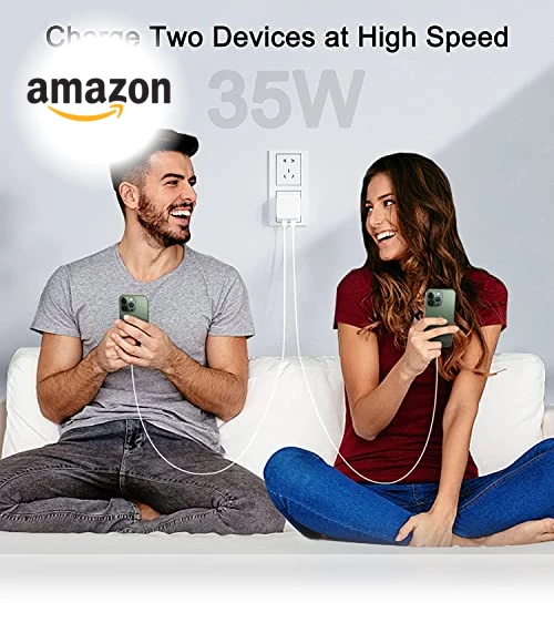 35W Dual USB-C Port Compact Power Adapter — Chargers & Adapters, Shenzhen Zhongjia Technology Co., Ltd
