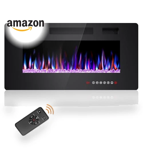 36 Inch Electric Fireplace Insert — Electric Heating Solutions, Joy Pebble