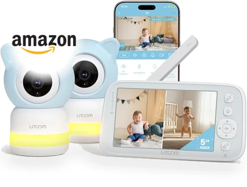 Baby Monitor with 2 Cameras and Audio — Baby Monitors, litokam