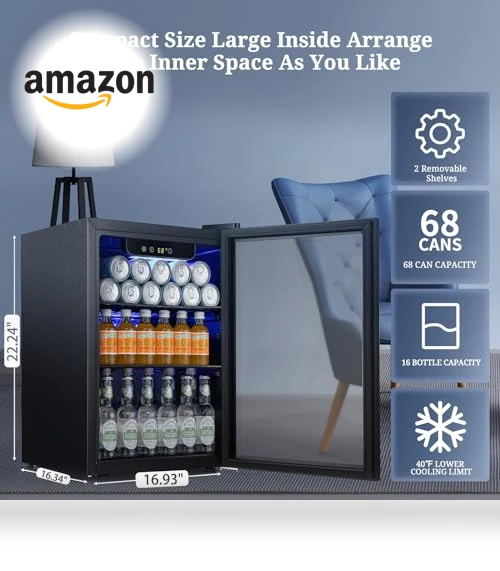 Beverage Refrigerator Cooler — Drink Coolers, Antarctic Star