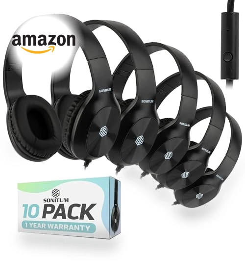 Classroom Headphones with Microphone — Over-Ear Headphones, Sonitum