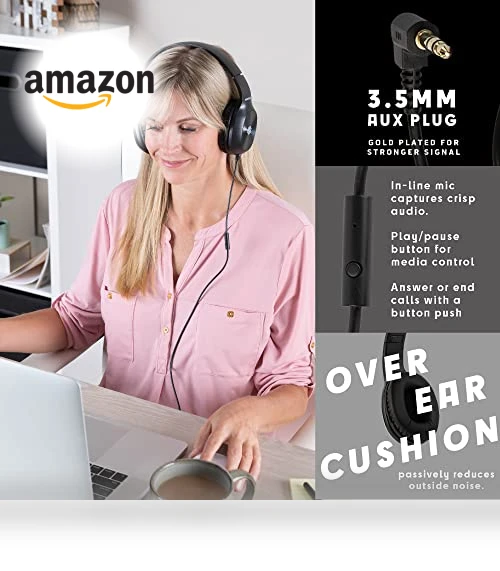 Classroom Headphones with Microphone — Over-Ear Headphones, Sonitum