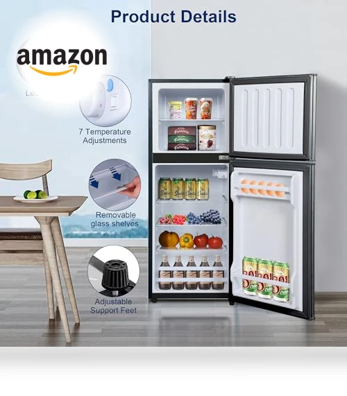 Compact Refrigerator with Freezer — Mini Fridges, rosmena