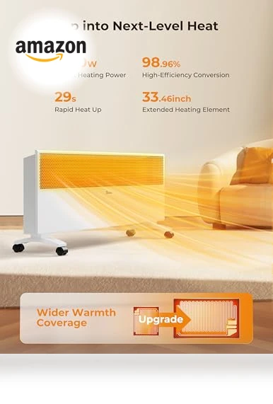 Convection Panel Space Heater — Portable Heating Solutions, Reekie