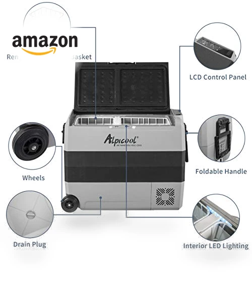 Dual Temperature Control 12 Volt Refrigerator — Coolers & Fridges, Alpicool
