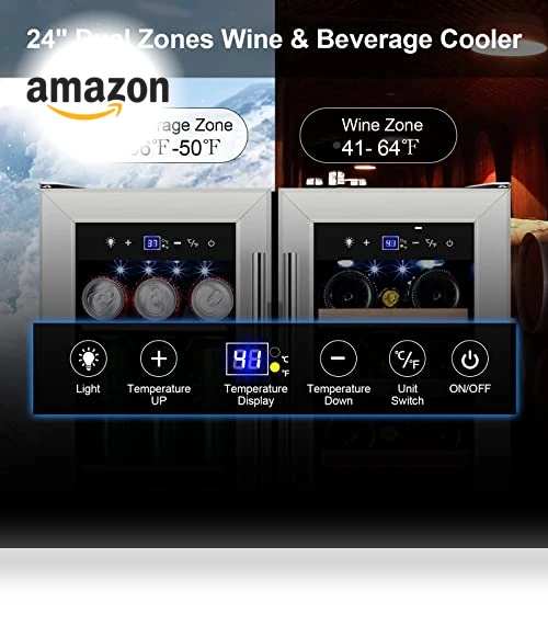 Dual Zone Wine and Beverage Refrigerator — Drink Coolers, Tylza