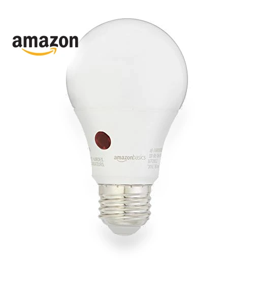Dusk to Dawn Sensor LED Outdoor Light Bulb — Compact Fluorescent, Amazon Basics