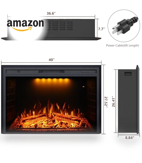 Electric Fireplace Insert — Electric Heating Solutions, Valuxhome