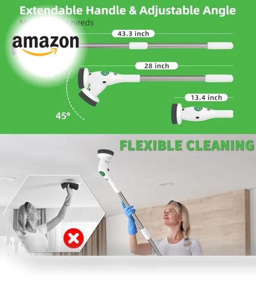 Electric Spin Scrubber — Brushes, Clenzo