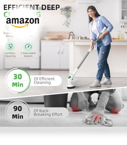 Electric Spin Scrubber — Brushes, Clenzo