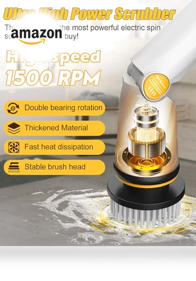 Electric Spin Scrubber — Brushes, qimedo