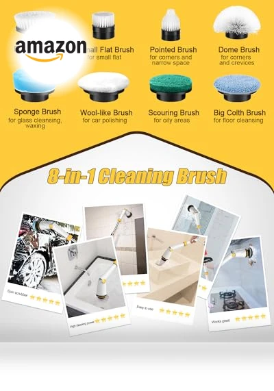 Electric Spin Scrubber — Brushes, qimedo
