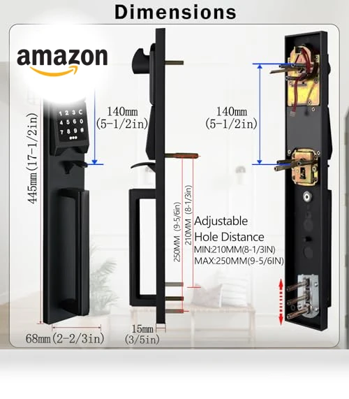 Electronic Smart Handleset with Keypad Lock — Deadbolts, NEWBANG