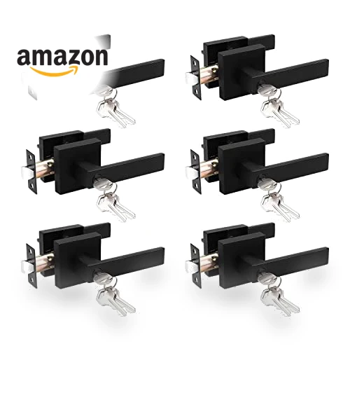 Entry Door Lever with Lock and Key — Deadbolts, Probrico
